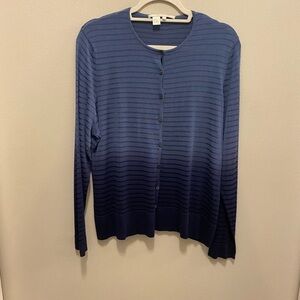 Vintage 2 piece Compositions XL different blues sweater set. From 1990’s